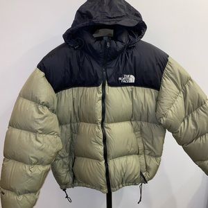 Vintage The North Face 700 Nuptse Tumbleweed Green